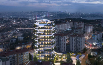 2+1 Apartments with Bosphorus View in Ultra Luxury Residence in Beşiktaş Barbarosta