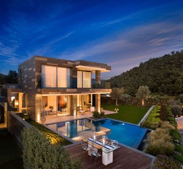 Luxury 3+1 Villas with Sea View in Bodrum