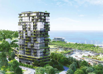 1+1 Flats for Sale in a Sea View Residence in Ataköy, Istanbul