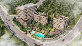 2+1 Residence in an Ultra Luxury Complex in Ataşehir Finanskent