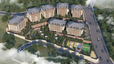 Luxury 3+1 Apartments in a Complex in Uskudar Camlica